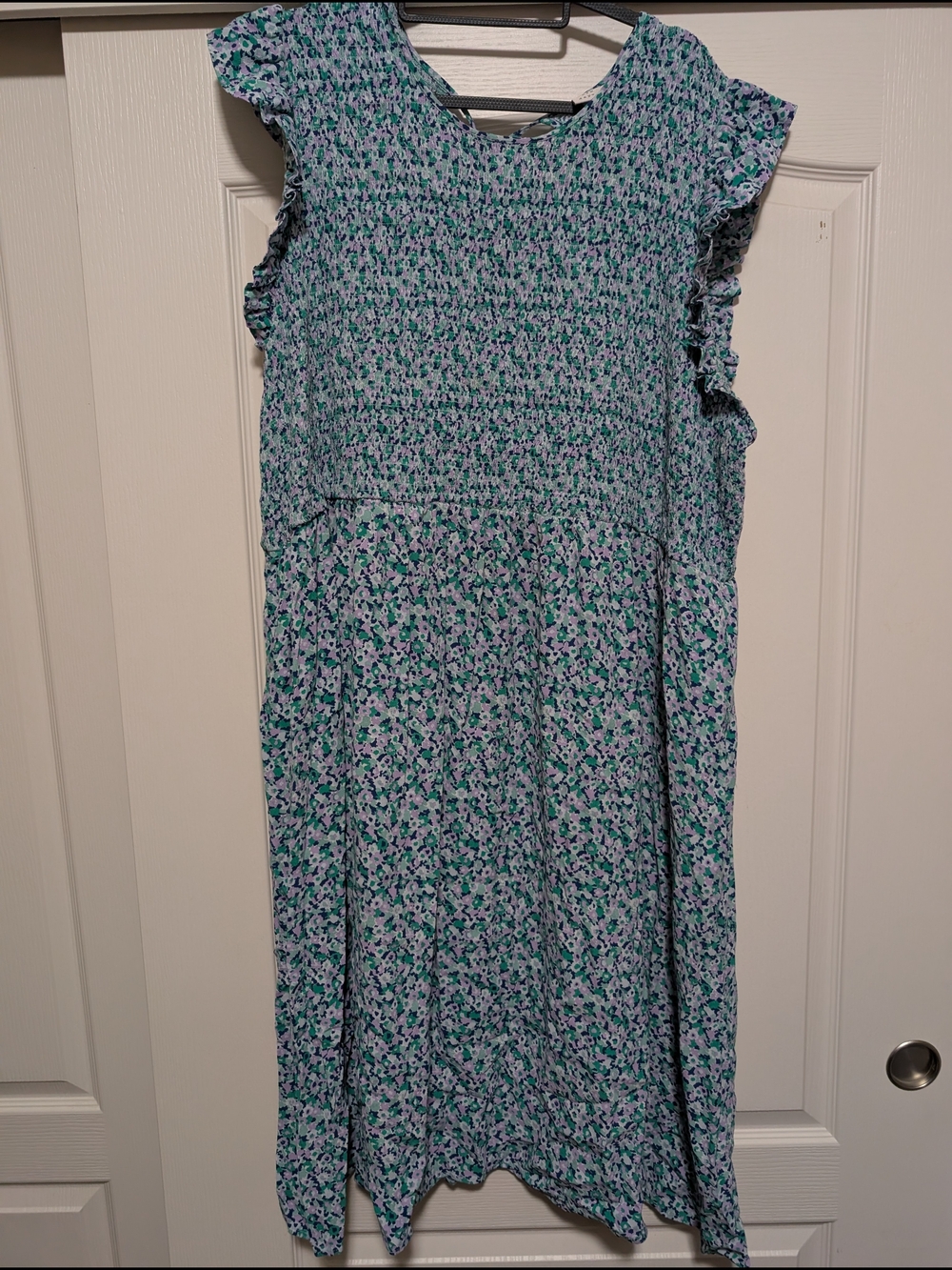 a new day Mint and Lavender Floral Dress